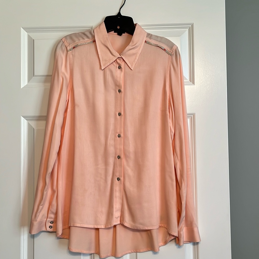 Jessica Simpson Peach Button Down Blouse